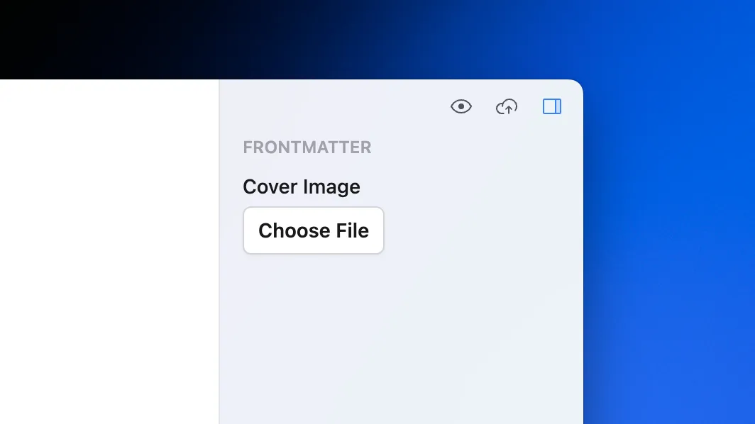 Button with "Choose file" text